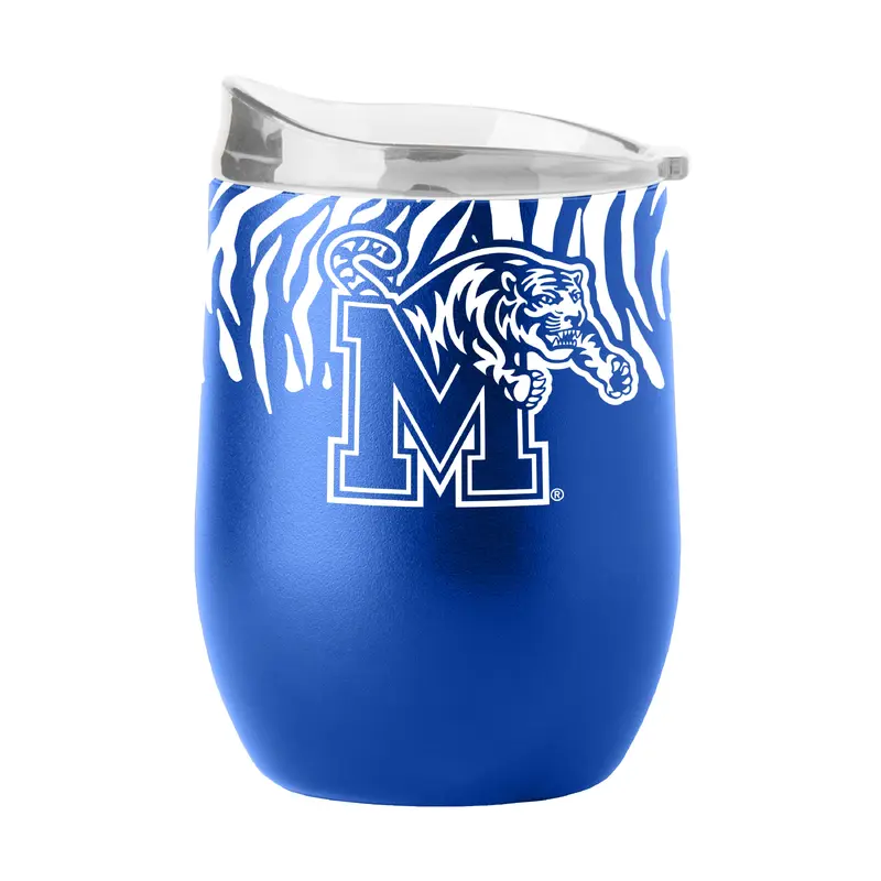 Memphis 16oz Tiger Stripe Royal Powder Coat Curved Bev