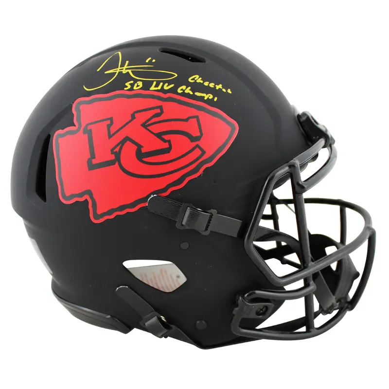 Chiefs Tyreek Hill "2x Insc." Signed Eclipse Full Size Speed Proline Helmet BAS