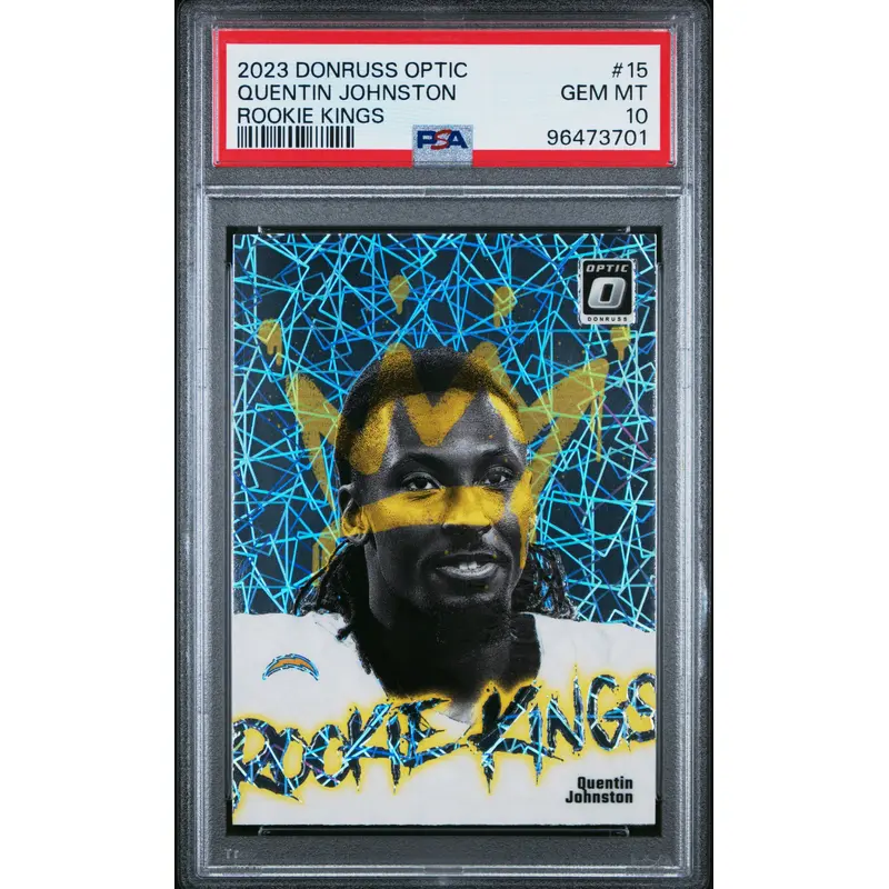 Quentin Johnston 2023 Donruss Optic Rookie Kings PSA 10 Gem Mint