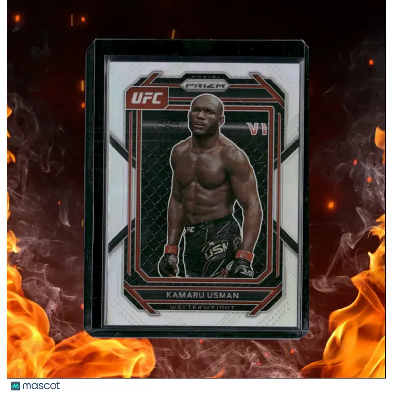 2023 Panini Prizm UFC Kamaru Usman Silver Prizm #120