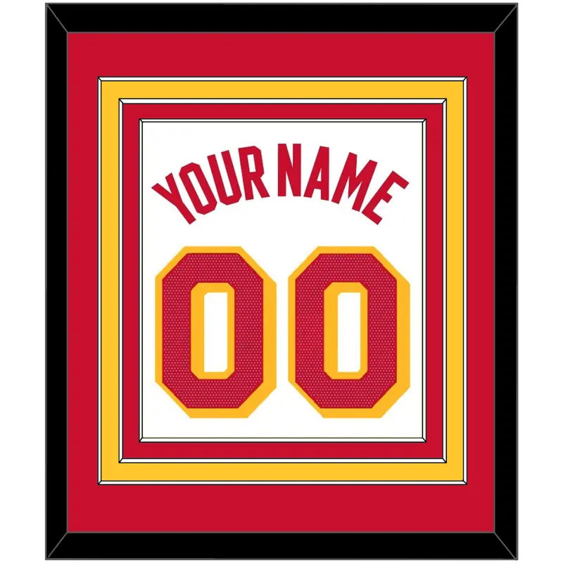 Atlanta Name & Number - White Association - Triple Mat 2
