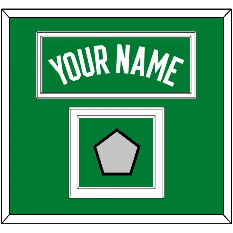 Boston Name & Trophy Patch - Green Icon - Double Mat 2