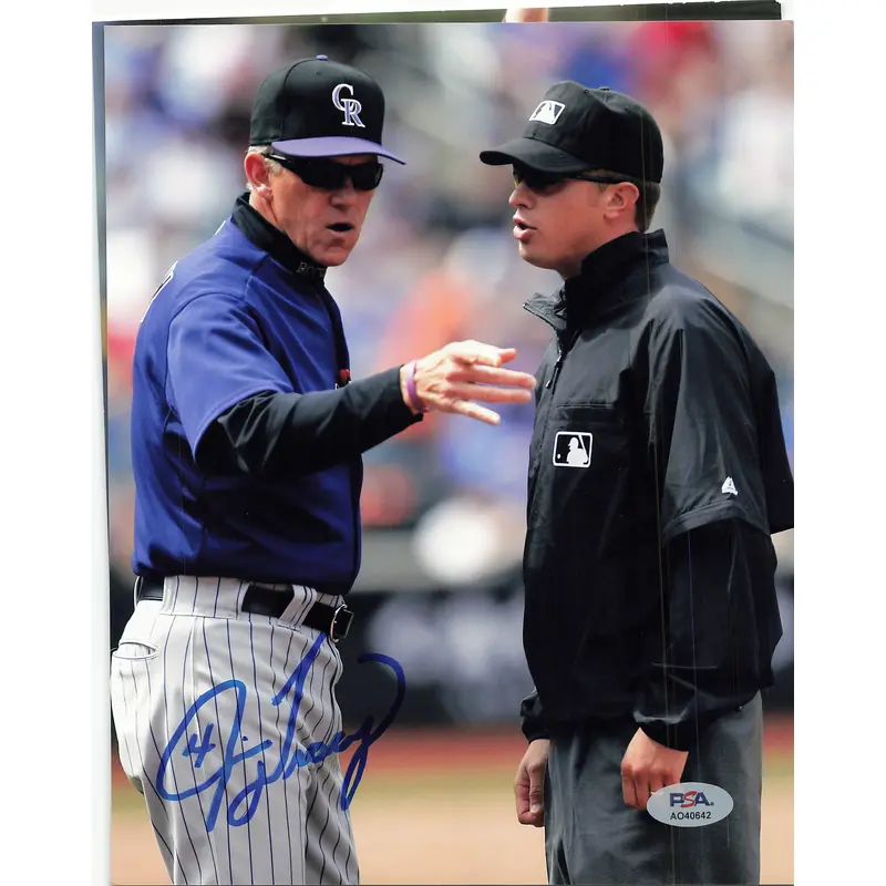 Jim Tracy signed 8x10 photo PSA/DNA Colorado Rockies Autographed