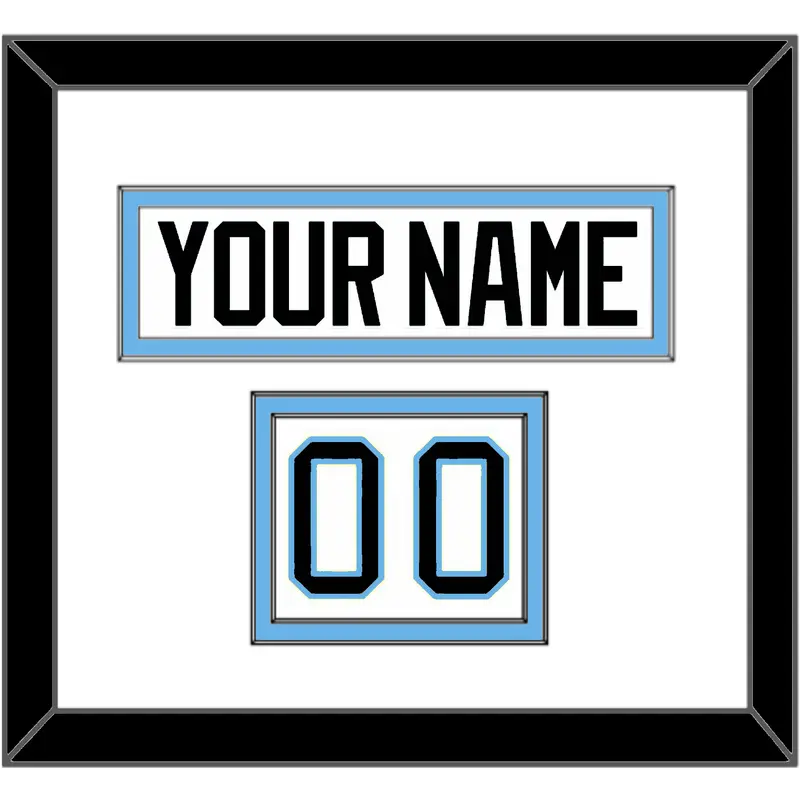Utah Nameplate & Number (Shoulder) - Road White - Double Mat 1