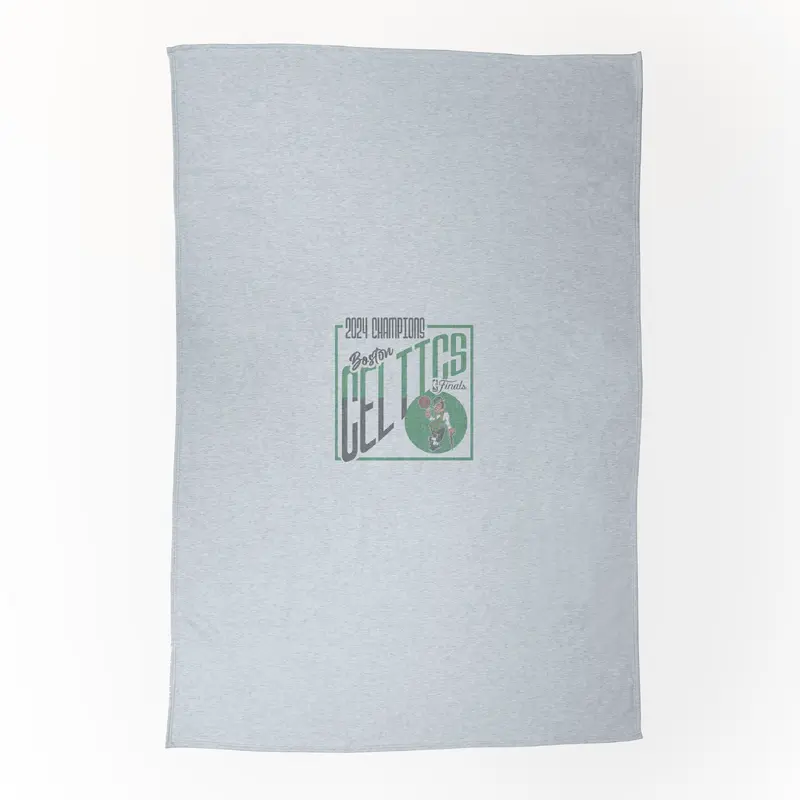 Boston Celtics  2024 NBA Champions Color Sublimated Sweatshirt Blanket