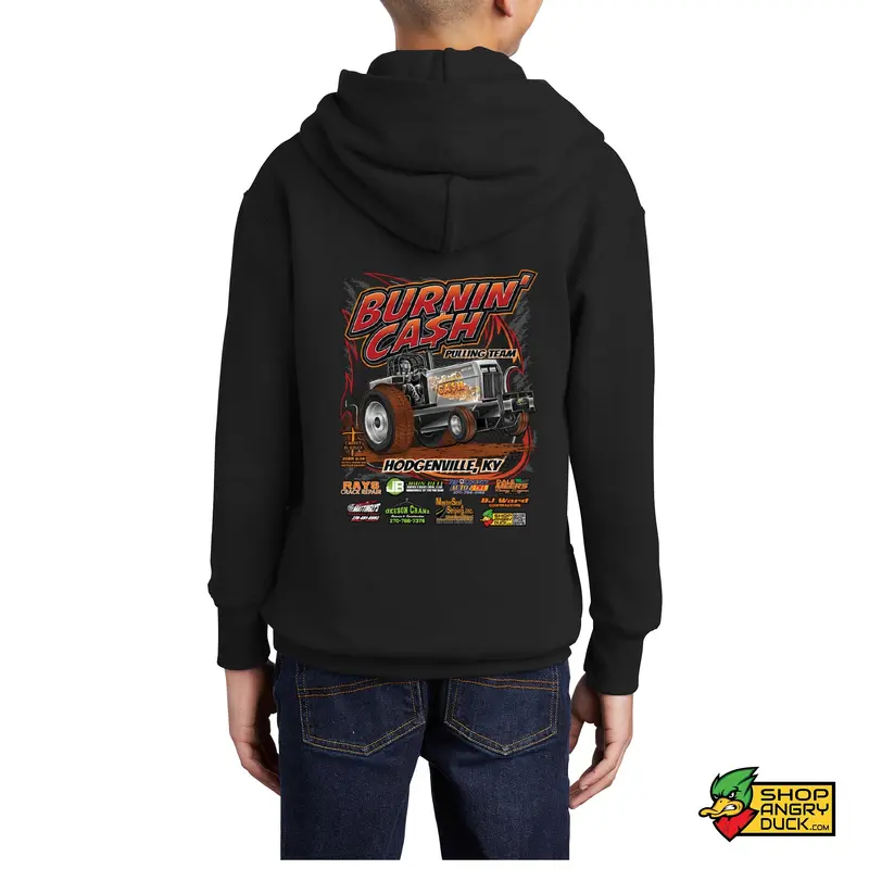 Burnin Cash Pulling Team Youth Hoodie