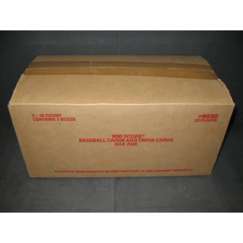 1990 Score Baseball Rack Pack Case (3 Box)