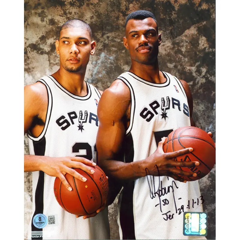 Spurs David Robinson Authentic Signed 8x10 Photo Autographed BAS #BP50725