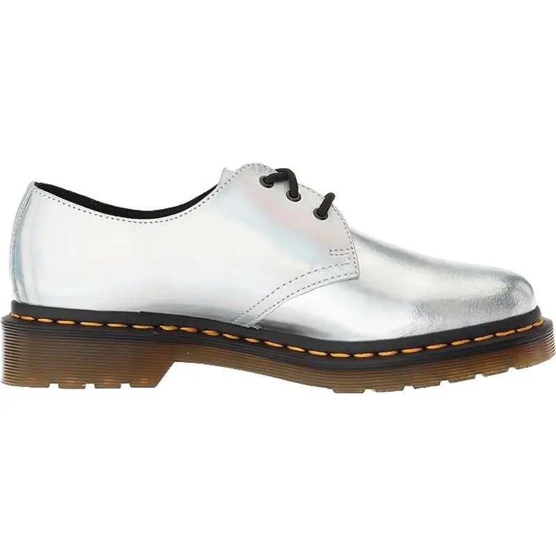 DR MARTENS WOMANS BOOTS, SILVER, 1461 ICED METALLIC SILVER, R23552073 SK