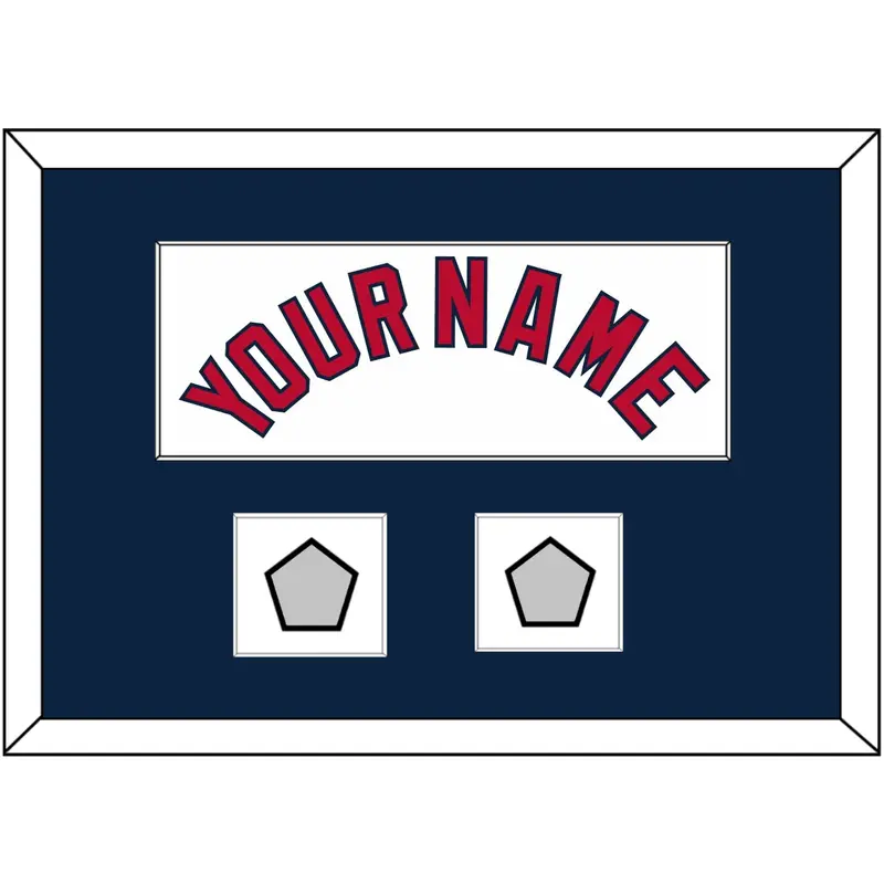 St. Louis Name & 2 World Series Champions Patches - Home White (2006-2012) - Single Mat 3