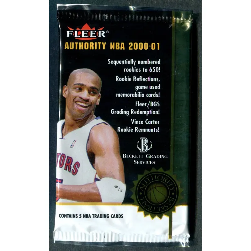2000/01 Fleer Authority Basketball Unopened Pack (5)