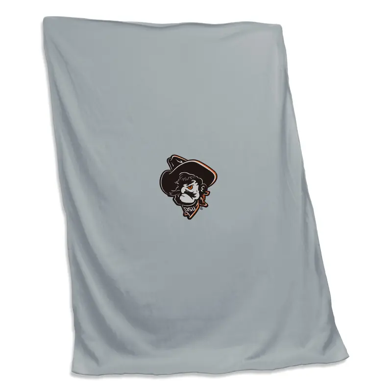 OK State Shadow Pete Gray Sweatshirt Blanket