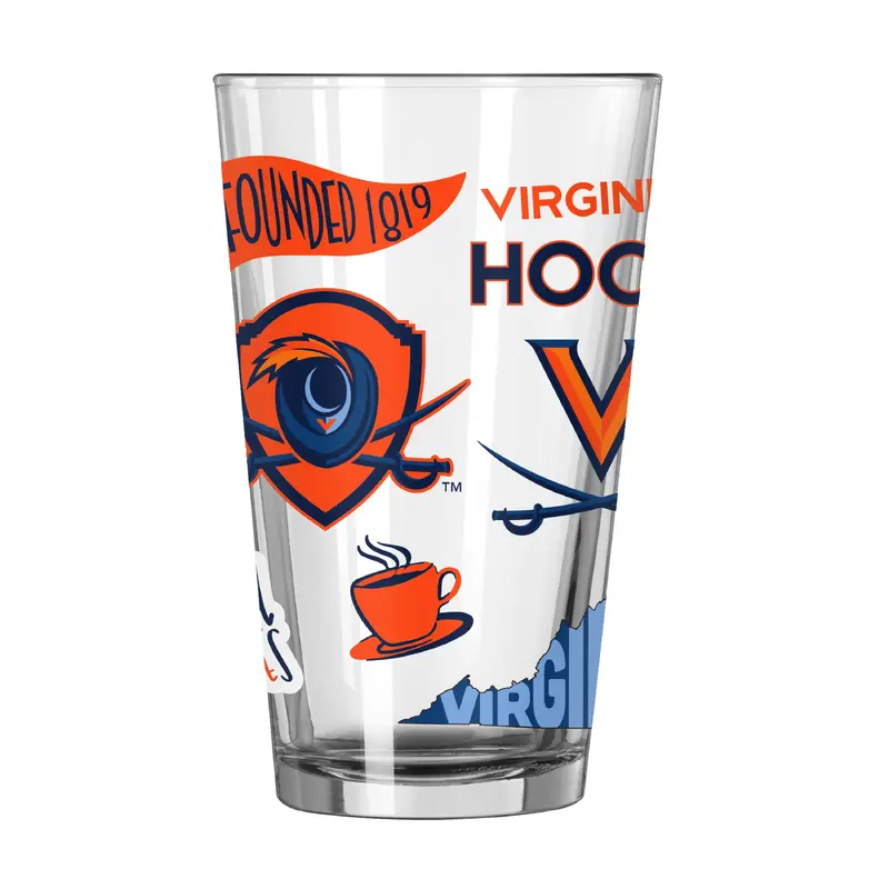 Virginia 16oz Native Pint Glass