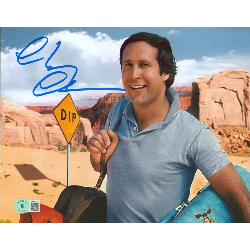 Chevy Chase Vacation Authentic Signed 8x10 Desert Photo BAS Witnessed