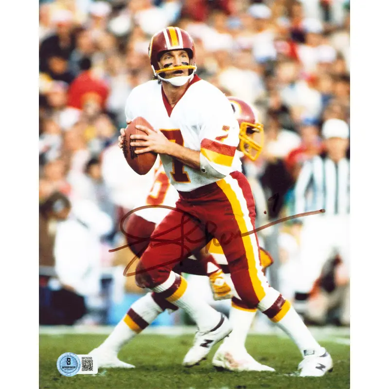 Redskins Joe Theismann Authentic Signed 8x10 Vertical Photo BAS #BR29356