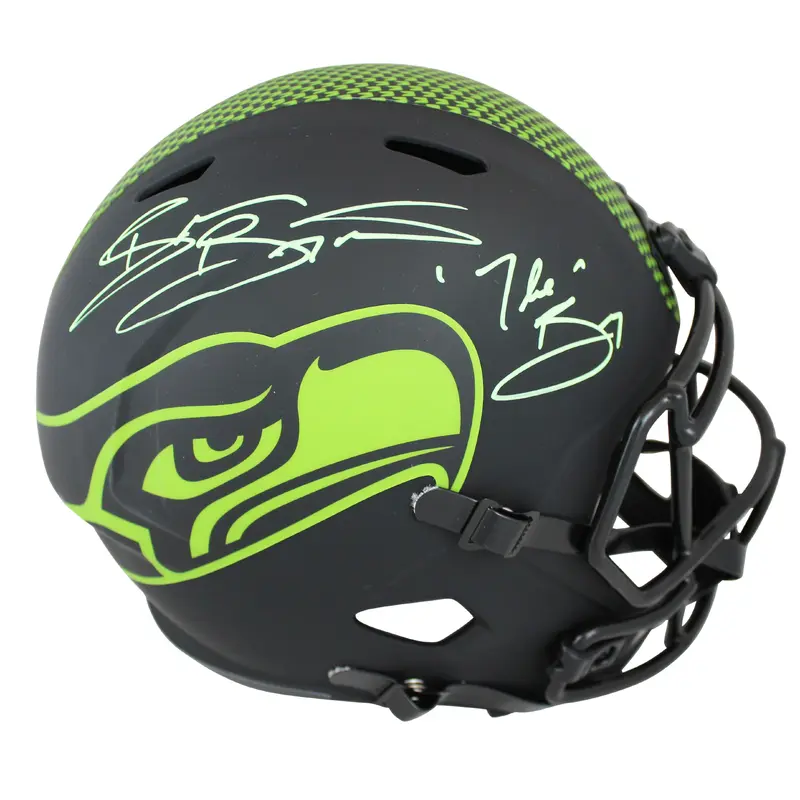 Seahawks Brian Bosworth "The Boz" Signed Eclipse Full Size Speed Rep Helmet BAS
