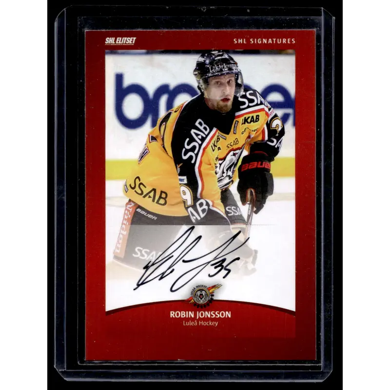 2011-12 SHL Signatures - Robin Jonsson