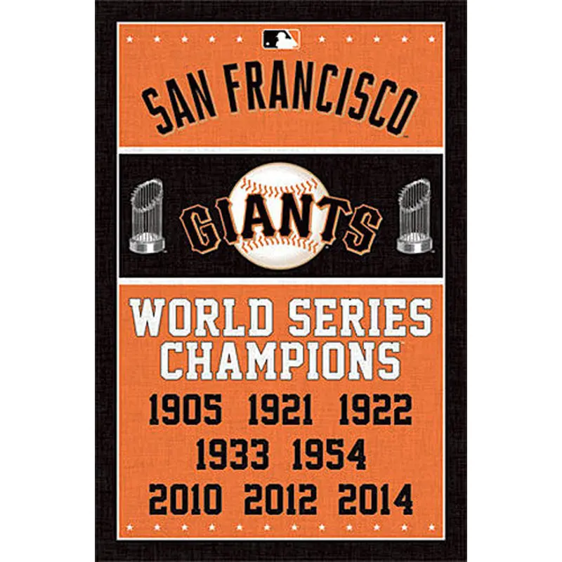 San Francisco Giants 8-Time World Series Champions Commemorative Poster - Trends