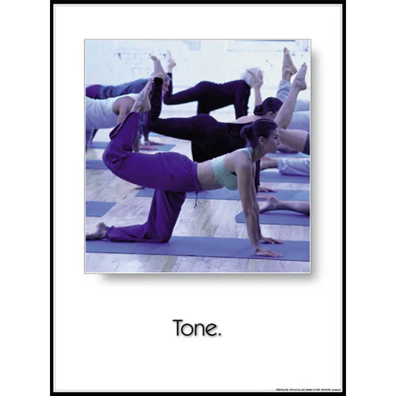 Yoga "Tone" (Tiger Pose) Motivational Poster - Fitnus Corp.