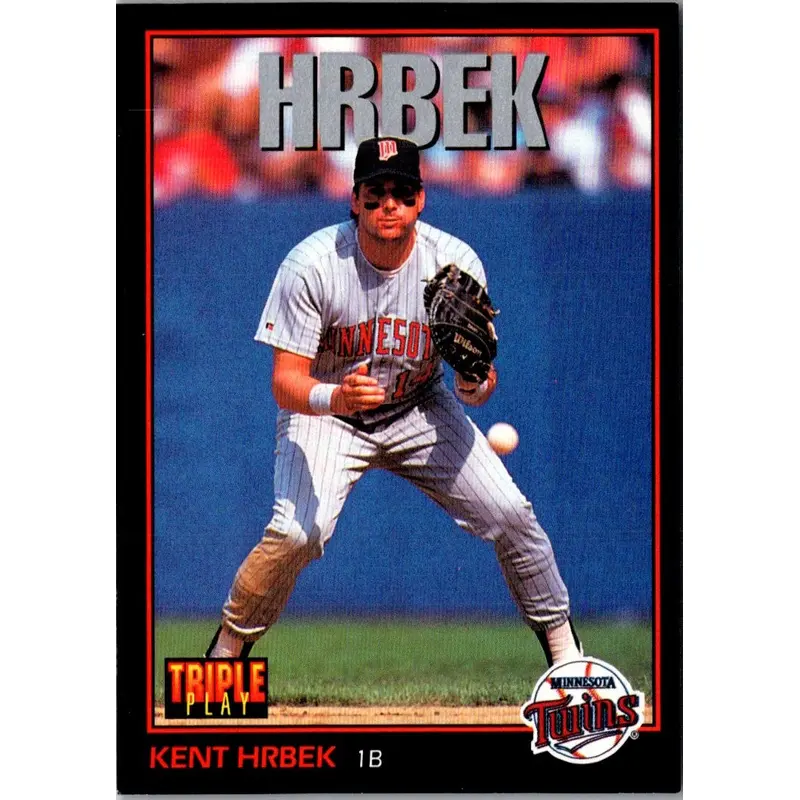 1993 Triple Play Kent Hrbek #128