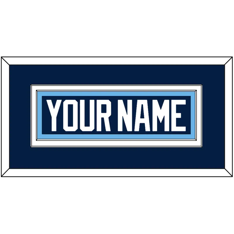 Pittsburgh Nameplate - 2011 Winter Classic Blue - Double Mat 2