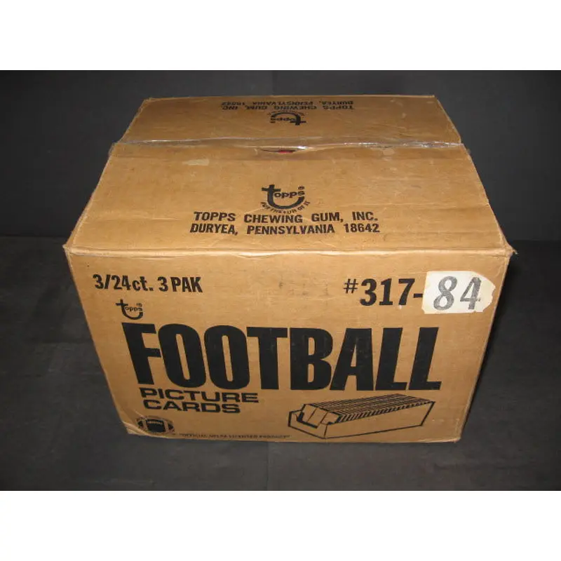 1984 Topps Football Grocery Rack Pack Case (3/24)