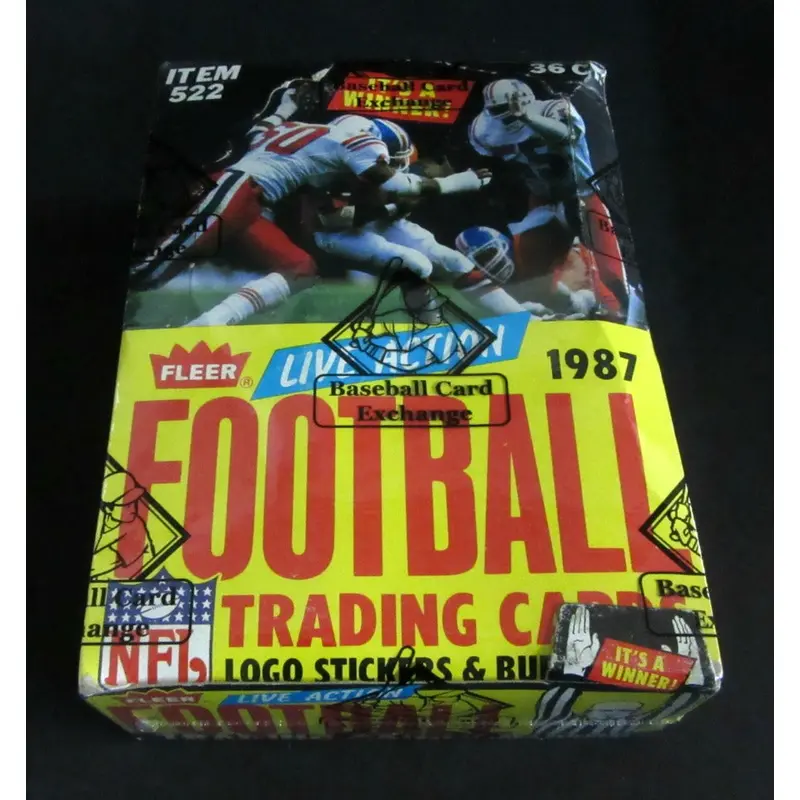 1987 Fleer Football Unopened Wax Box (BBCE)