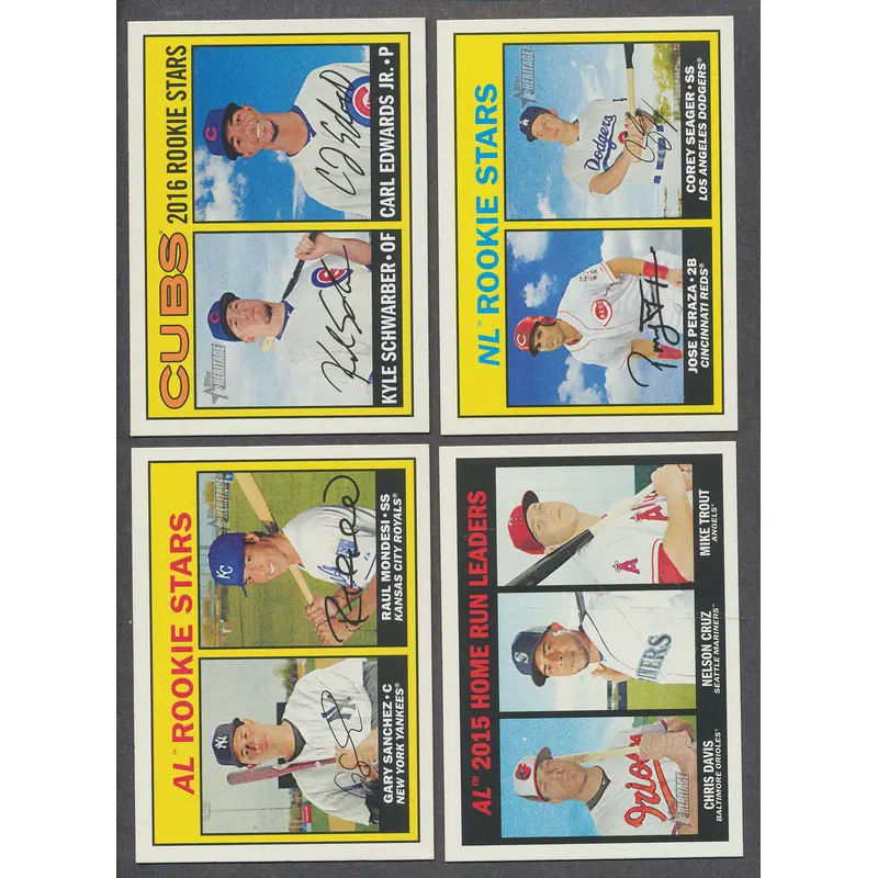 2016 Topps Heritage Baseball Complete Base Set NM/MT