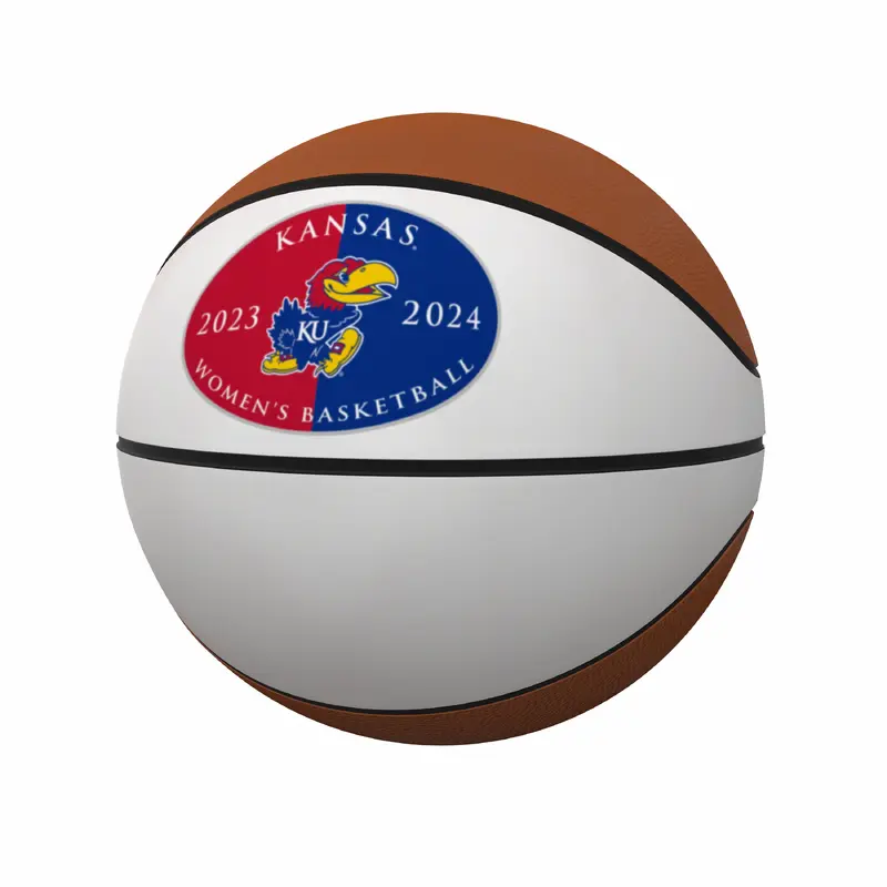 Kansas Womens Basketball 2023-2024 Season Full Size Autograph Basketball