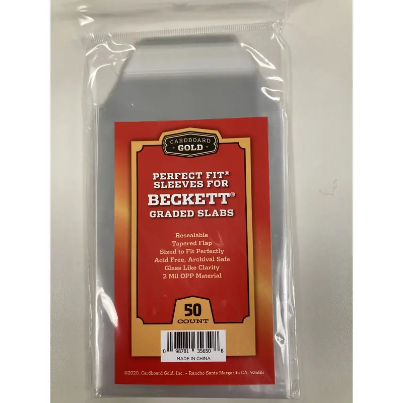CARDBOARD GOLD PERFECT FIT GRADED SLEEVES - BECKETT