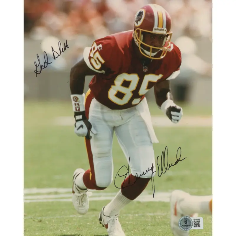 Redskins Henry Ellard "God Bless" Authentic Signed 8x10 Photo BAS #BR54844