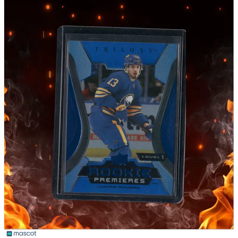 2023-24 Upper Deck Trilogy Lukas Rousek Level 1 Blue Rookie 76/99 #138