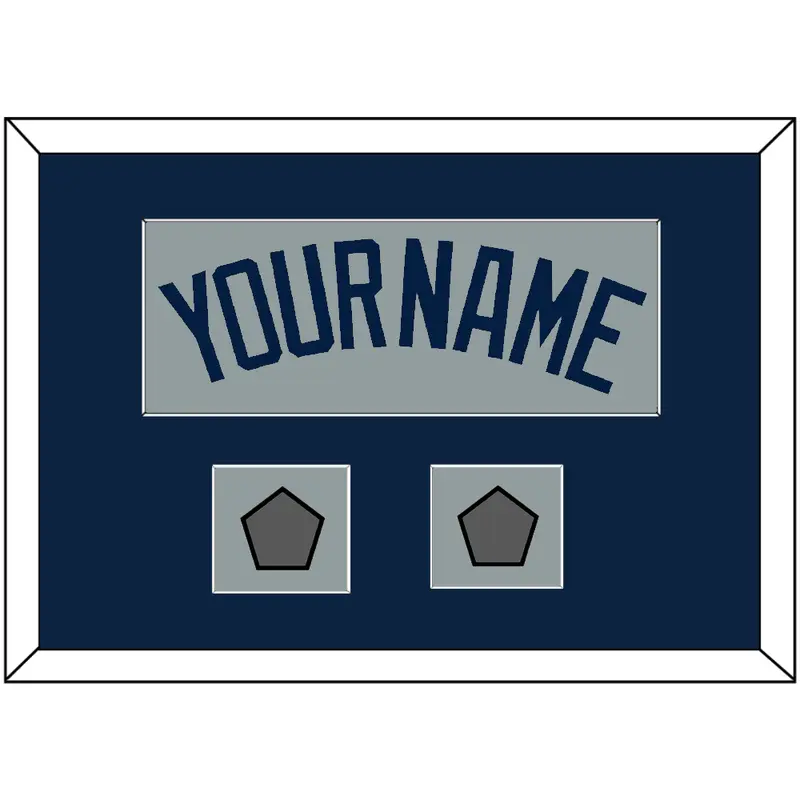 Boston Name & Two World Series Champions Patches - Road Gray (2009-2013) - Single Mat 3
