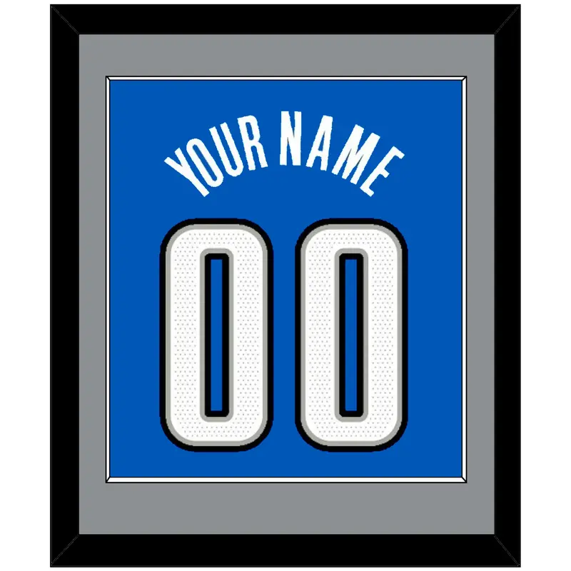 Orlando Name & Number - Blue Statement (2019-2022) - Single Mat 2