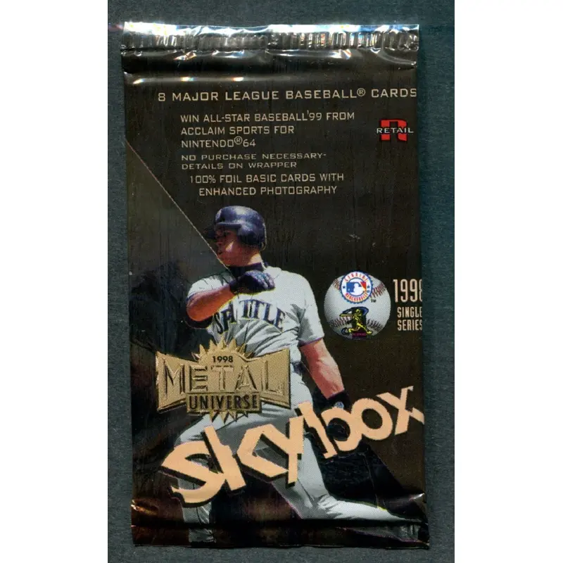 1998 Skybox Metal Universe Baseball Unopened Pack (Retail)