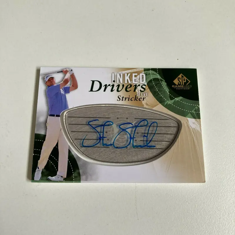 2014 Upper Deck SP Inked Drivers Steve Stricker Auto Golf