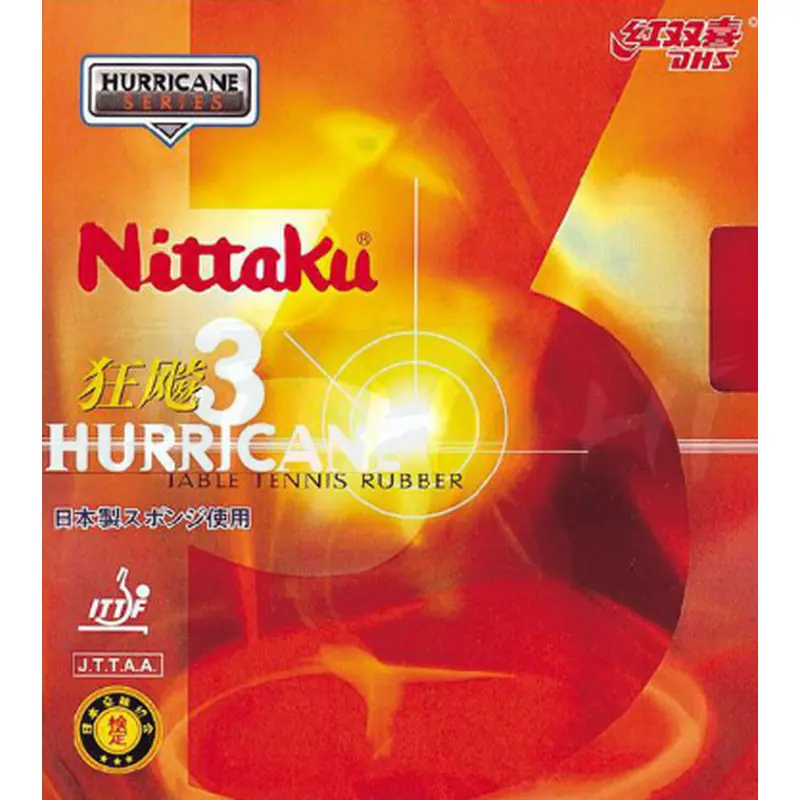 Nittaku HURRICANE III Table Tennis Rubber | Kibi Sports