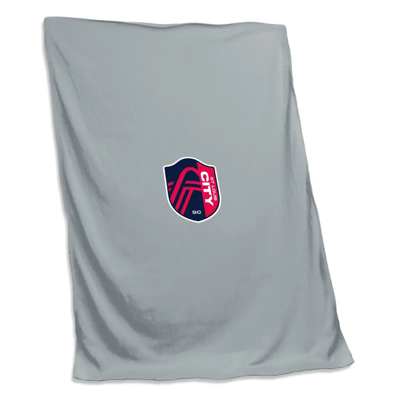 St. Louis City SC Gray Screened Sweatshirt Blanket