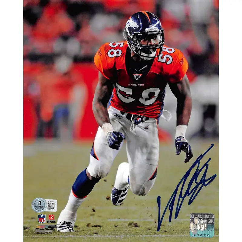 Broncos Von Miller Authentic Signed 8x10 Photo Autographed BAS #BQ96332