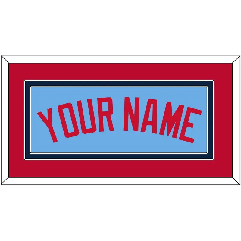 Minnesota Name - Alternate Light Blue - Double Mat 4