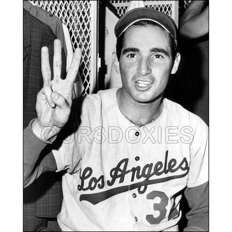 Sandy Koufax 8X10 Photo - 1964 Los Angeles Dodgers  - 952