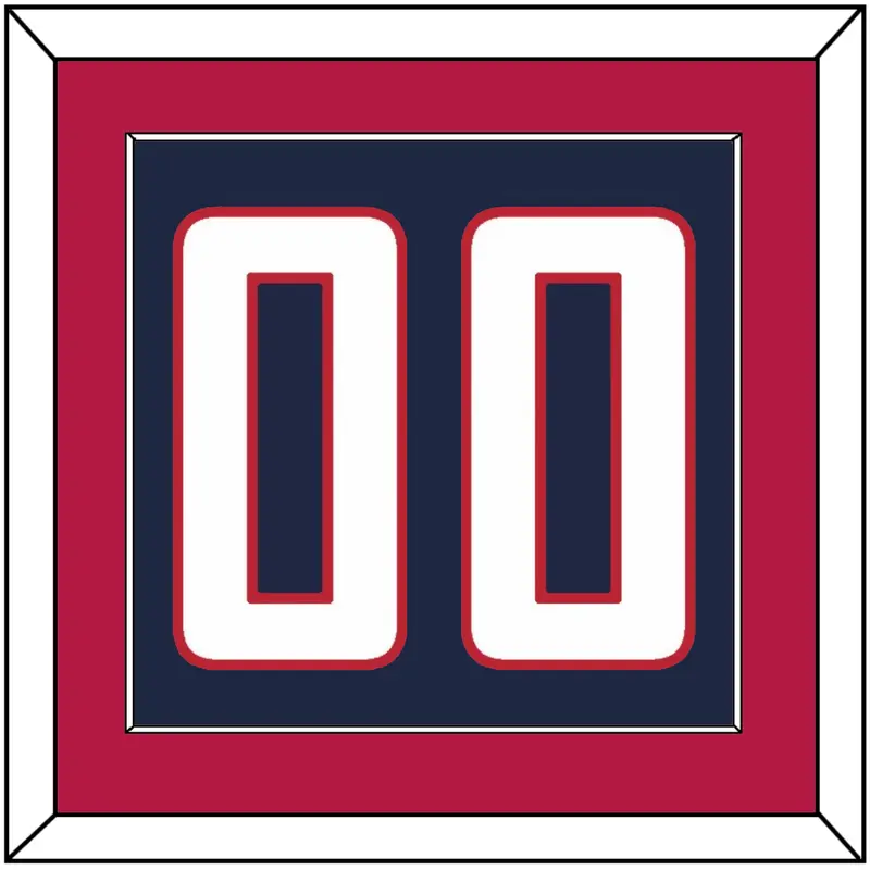 United States Mens Hockey Number - 2010 Olympics Road Blue - Single Mat 2