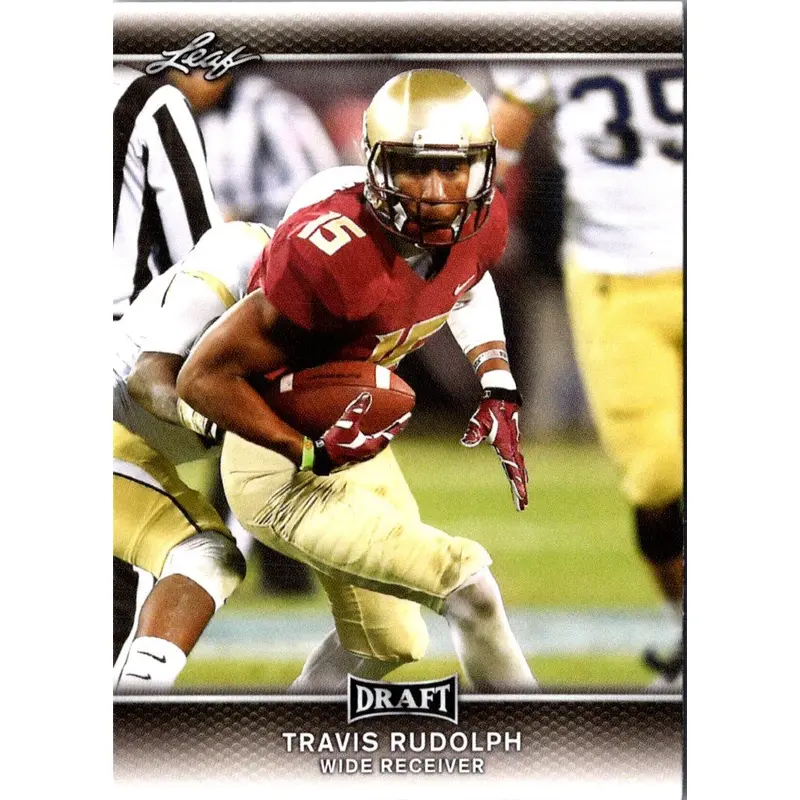 2017 Leaf Draft Gold Travis Rudolph #68