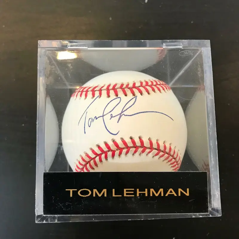 Tom Lehman Signed Autographed Official Major League Baseball PGA Golf