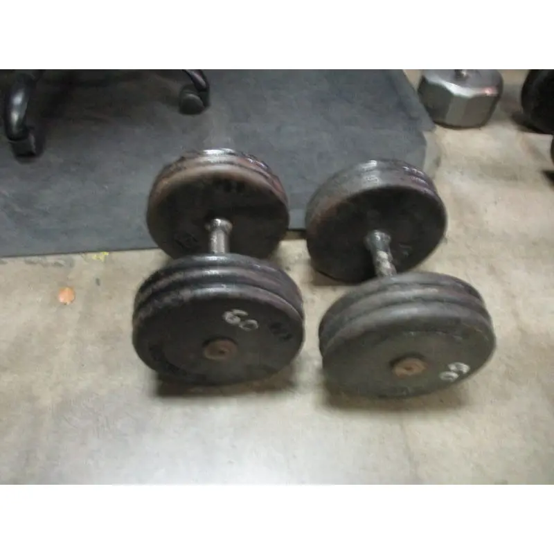 Used 60LB Fixed Dumbbell - Pair