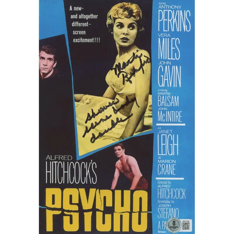 Marli Renfro Psycho "Shower Scene Body Double" Signed 8x10 Photo BAS #BN73186
