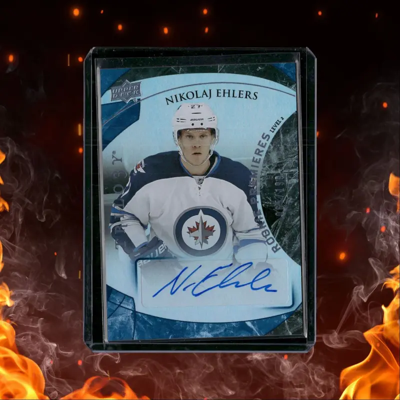 2015-16 Upper Deck Trilogy Nikolaj Ehlers Level 2 Rookie Auto 065/199 #157