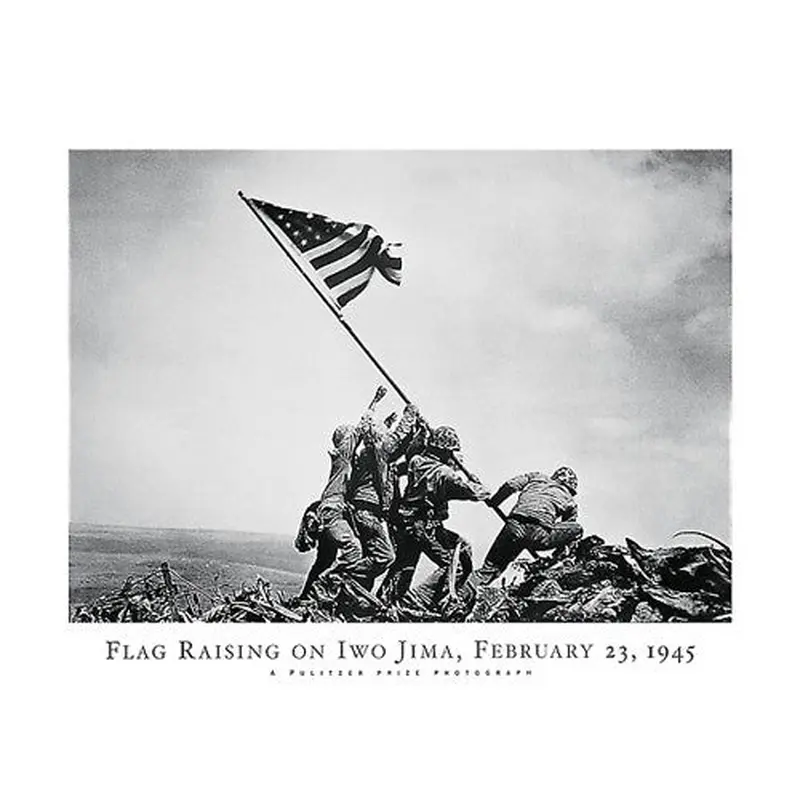 Flag Raising on Iwo Jima (February 23, 1945) Poster Print -  NYGS