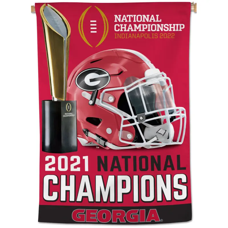 Georgia Bulldogs 2021 NCAA Football Champions Official Wall BANNER Flag - Wincraft Inc.