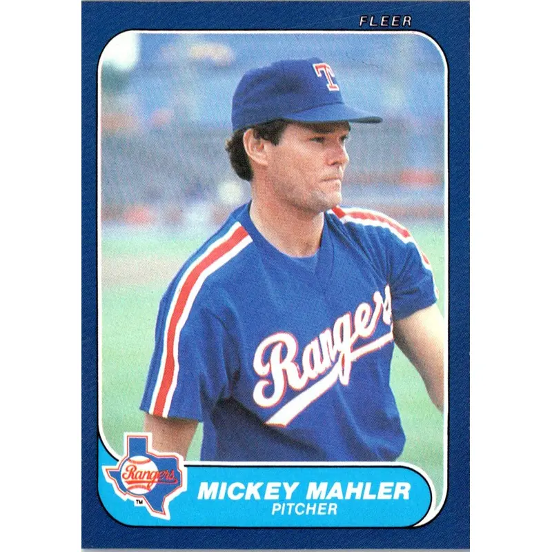 1986 Fleer Update Mickey Mahler #U-70